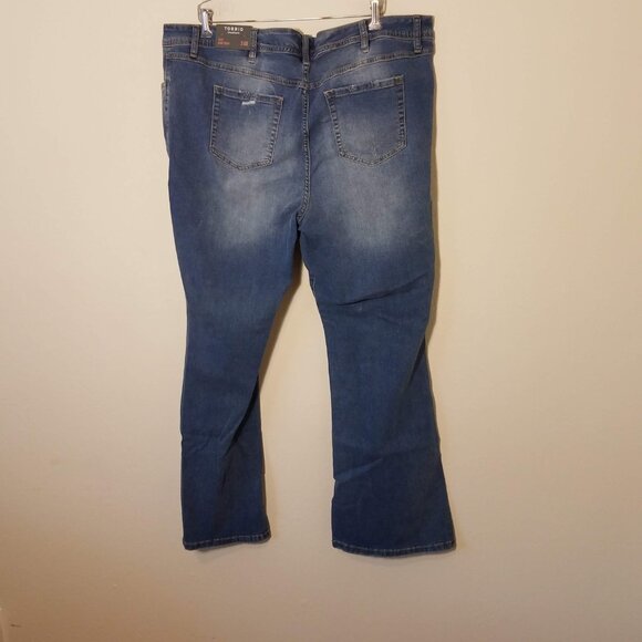 Torrid Jeans Womens 24R Blue Luxe Slim Boot Typhoon Super Stretch Denim 13743485 - Picture 9 of 9